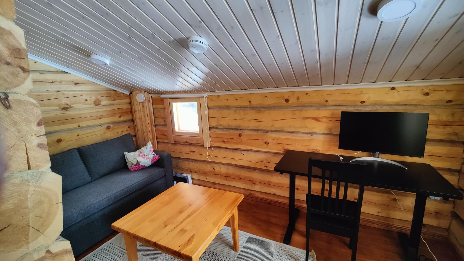 juohde-mökin työpiste